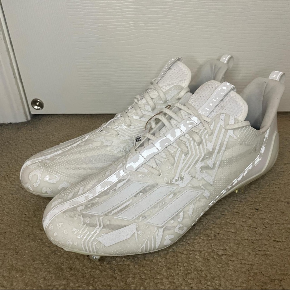 Adizero 12.0 'Mismatch - Triple White' football/soccer cleats